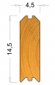 4.5 cm Kare Kütük Profil